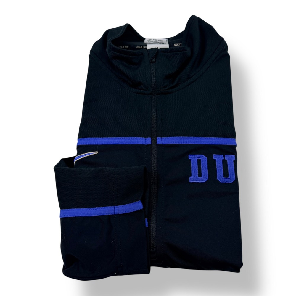 Nike Elite Duke‎ Blue Devils 1/4 Zip Pullover Mens XXL Black Dri-FIT 23440X-DK4
